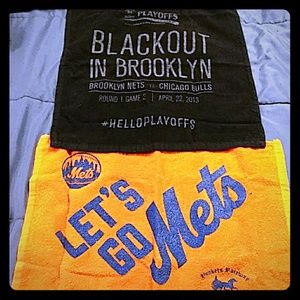 BROOKLYN NETS & NY METS EXTRA LARGE FACE / HAND TO